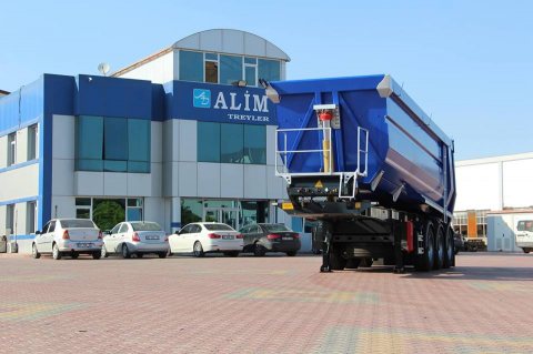 الموديل Half Pipe Tipper Trailer Hardox 450 الفئة 