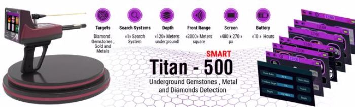  احدث جهاز كشف الذهب والمعادن تيتان 500 سمارت 