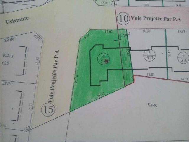 قطعة أرض للبيع صالحة للبناء بشهادة ملكية فردية في  5